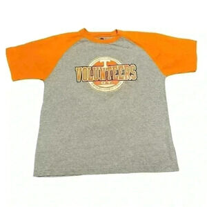 NCAA University of Tennessee Volunteers Men’s L Gray Orange Tee Short Sleeve Tee